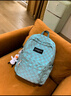 viney時(shí)尚書(shū)包新款大容量日系高中初中大學(xué)生雙肩包女戶(hù)外出游簡(jiǎn)約背包 湖藍色+小鴨掛件 曬單實(shí)拍圖