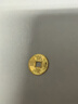 行金銀中黃金吊墜 五帝幣財神平安扣 DIY編織手繩手鏈生日禮物 送寶寶親戚 乾隆通寶（單個(gè)） 單個(gè)約1g 克重多退少補 曬單實(shí)拍圖