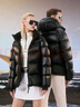 高梵黑金鵝絨服先鋒4.0五格男女同款短款冬季時(shí)尚羽絨服外套 黑色 L 曬單實(shí)拍圖
