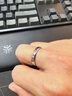 老銀匠s925銀戒指情侶戒款送女友情人節禮物男士簡(jiǎn)約閉口素圈情侶銀對戒 19號/周長(cháng)58.7mm 可刻字/含證書(shū) 曬單實(shí)拍圖