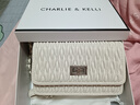 CHARLIE&KELLICK女包官方2025新款菱格鏈條包小香風(fēng)百搭斜挎包小&CK女士包包 米白色 禮盒禮袋 曬單實(shí)拍圖