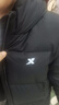 特步（XTEP）童裝暖陽(yáng)系列【風(fēng)盾】中長(cháng)羽絨服冬季雙重鎖溫棉服 丹青黑 175 曬單實(shí)拍圖