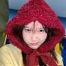 COSMICKISS甜美可愛(ài)小紅帽女秋冬季針織毛線(xiàn)系帶護耳帽韓版保暖圣誕紅色帽子 小紅帽-均碼 曬單實(shí)拍圖