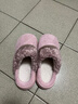 潔麗雅拖鞋女秋冬季薄款室內家居2025新款防滑厚底地板日式棉拖鞋男冬天 粉色 【日系拼接款】 40-41 【適合39-40碼】 曬單實(shí)拍圖