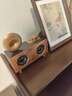 Citozz柏林之聲桌面復古藍牙音箱時(shí)尚無(wú)線(xiàn)雙喇叭低音炮便攜收音機小音響小擺件 深棕色 曬單實(shí)拍圖