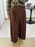 飛鳥(niǎo)和新酒高腰燈芯絨厚休閑褲女2025冬季新款美拉德穿搭氣球褲 咖啡色HCJ06 S 預售[1月18日] 曬單實(shí)拍圖