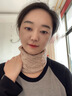 嬈蝶秋冬新款真絲羊絨圍脖女套頭假領(lǐng)子桑蠶絲薄款護頸保暖小脖套圍巾 卡其色 均碼 曬單實(shí)拍圖