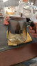 CLITON耐熱玻璃飄逸杯家用茶壺泡茶壺茶水過(guò)濾一鍵茶水分離煙灰色650ml 曬單實(shí)拍圖