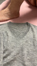 羅蒙（ROMON）100%純羊毛衫男秋冬季經(jīng)典基礎薄款V領(lǐng)毛衣男休閑針織衫打底衫男 曬單實(shí)拍圖