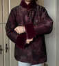 俞兆林（YUZHAOLIN）中老年人冬裝棉衣女奶奶外套老太太棉襖媽媽冬季加母親節禮物衣服 紅牡丹+加絨褲 加絨 3XL 建議(115-130斤) 曬單實(shí)拍圖