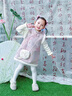 G.DUCKKIDS小黃鴨女童連衣裙秋冬兒童旗袍裙女寶寶周歲禮服女孩套裝嬰兒衣服 粉色 100 尺碼2~3歲【 90-100cm】 曬單實(shí)拍圖