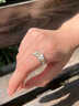海上羅孚990足銀梔子花戒指女士小眾設計銀飾開(kāi)口食指戒時(shí)尚送女友禮物 包裝定金 曬單實(shí)拍圖