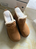百麗（Belle）復古皮帶扣雪地靴女2025冬新商場(chǎng)同款厚底加保暖短靴E4K1DDD5預售 棕色 37 曬單實(shí)拍圖