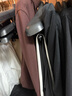 edition毛呢外套女春新款新中式設計感開(kāi)袖羊毛雙面呢大衣東方簡(jiǎn)奢風(fēng) 黑色 S 160 曬單實(shí)拍圖