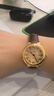 西普尼金表（HIPINE）女士手表輕奢金表女石英表純金999男大表盤(pán)新款情侶手表生日禮物 【光殼金面女款】金重0.71g 曬單實(shí)拍圖