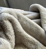 無(wú)印良品珊瑚法蘭絨毛毯毛巾被子春秋毯沙發(fā)毯子辦公室空調午睡毯四季可用 良品-米白色【不掉毛 不起球】 200*230cm三件套【毛毯+枕套*2】 曬單實(shí)拍圖