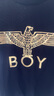 BOY LONDON夏男女同款T恤燙金老鷹logo印花百搭休閑潮牌短袖N(xiāo)01032 黑印金 XL 曬單實(shí)拍圖