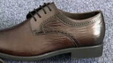 VOLO犀牛正裝皮鞋男士商務(wù)德比鞋胎牛皮通勤鞋子男 棕色 40  曬單實(shí)拍圖