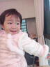 G.DUCKKIDS小黃鴨一周歲禮服女寶寶抓周衣服中國風(fēng)漢服女童套裝冬季加絨加厚 粉紅色 80 7-11月(建議寶寶75-85cm)cm 曬單實(shí)拍圖