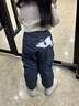 英氏（YEEHOO）兒童褲子秋冬保暖男寶屁屁褲戶(hù)外冬季防寒女寶褲子加厚棉褲 深牛仔藍PP褲 100 cm 曬單實(shí)拍圖