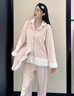 瑤夢(mèng)令海島絨睡衣女秋冬純色加絨加厚保暖豹紋花領(lǐng)甜美純欲高級感禮盒裝 粉色【長(cháng)袖長(cháng)褲】 舒適百搭 L 105-120斤 曬單實(shí)拍圖