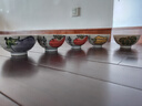 美濃燒（Mino Yaki）日本進(jìn)口陶瓷日式和風(fēng)家用飯碗創(chuàng  )意陶瓷高腳米飯碗可愛(ài)碗4.5英寸 5件套 曬單實(shí)拍圖