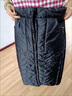 京功加厚加棉裙子一片式半身女士秋冬季防風(fēng)保暖棉裙長(cháng)款大碼加絨半裙 黑色 3XL (135-145斤) 曬單實(shí)拍圖