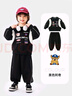 汪汪隊立大功兒童套裝潮服嘻哈機車(chē)服男寶寶運動(dòng)服男孩衣服機車(chē)套裝 黑色 130 曬單實(shí)拍圖