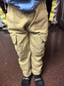 馬騎頓（MQD）男大童春季新品戶(hù)外露營(yíng)工裝大口袋休閑褲登山 卡其 150 曬單實(shí)拍圖