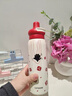 MMOTRO日本品牌兒童保溫杯女孩可愛(ài)吸管水杯學(xué)生上學(xué)專(zhuān)用不銹鋼杯子 紅色小貓 620ml 曬單實(shí)拍圖