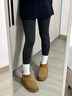 UNRSTND深灰色連褲襪女外穿秋冬季壓力瘦腿加絨加厚冬天保暖黑色打底褲 曬單實(shí)拍圖