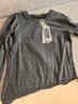JEEP SPIRIT純棉v領(lǐng)長(cháng)袖t恤男士純色修身大碼打底衫秋冬內搭厚款保暖上衣青年 深灰色 L 120斤左右穿 曬單實(shí)拍圖