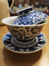 景德鎮官方陶瓷青花手繪三才蓋碗家用功夫茶具中式泡茶碗大號送長(cháng)輩禮物 青花纏枝蓮點(diǎn)工蓋碗 曬單實(shí)拍圖