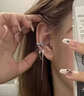飾薇耳夾耳環(huán)耳骨夾耳飾無(wú)耳洞女新款氣質(zhì)秋冬蝴蝶結簡(jiǎn)約設計耳飾禮物 蝴蝶結愛(ài)心耳夾【一對】 曬單實(shí)拍圖