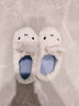 靠森（Kaooseen）可愛(ài)米菲兔包跟加絨棉拖鞋女秋冬季外穿防滑厚底居家保暖棉鞋假日 白色米菲兔-半包款 40 -41碼(適合39-的d 曬單實(shí)拍圖