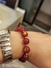 施華索尼亞馬年生肖天然紅瑪瑙水晶男女士手串吉祥佩戴物護身符飾品 【生肖虎】 珠子16mm 曬單實(shí)拍圖