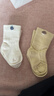 愛(ài)寶適嬰兒襪子春秋冬新生兒襪子寶寶中筒棉襪兒童襪子腳套4雙XS碼S398 曬單實(shí)拍圖