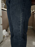 真維斯（JEANSWEST）牛仔褲女2025秋季高腰闊腿褲垂感時(shí)尚寬松女士長(cháng)褲子女深藍色L 曬單實(shí)拍圖