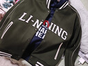 李寧衛衣開(kāi)衫外套男女春季新款復古運動(dòng)寬松時(shí)尚休閑寬松百搭運動(dòng)外套 【棒球領(lǐng)】常規開(kāi)衫-綠(F67)-1 S (男生正碼，女生建議偏小一碼) 曬單實(shí)拍圖