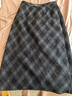 香影摩登格紋半身裙女深灰2026春季新款優(yōu)雅復古后開(kāi)叉高腰裙子 深灰 L 165/68A/110-125斤 曬單實(shí)拍圖