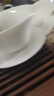 兮元記羊脂玉瓷三才蓋碗茶杯德化白瓷單個(gè)大號陶瓷泡茶碗三件套功夫茶具 馬蹄蓋碗+撇口杯*2 曬單實(shí)拍圖