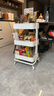 宜家（IKEA）拉斯克家居小推車(chē)三層置物架移動(dòng)茶水桌客廳咖啡桌廚房?jì)ξ锸占{架 【升級款】白色帶蓋大號 35*45*77cm 曬單實(shí)拍圖