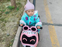 萌嘟嘟兒童電動(dòng)摩托車(chē)寶寶三輪車(chē)遙控1-7歲小孩可坐人充電大號玩具童車(chē) 頂配推把粉色+加大電瓶+大座椅+安全帶 曬單實(shí)拍圖