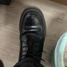 百麗通勤商務(wù)皮鞋2025男牛皮褶皺增高休閑鞋A1373AM4 黑色2  40 曬單實(shí)拍圖