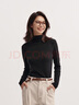 森馬（Semir）長(cháng)袖T恤女冬半高領(lǐng)發(fā)熱抑菌純色修身上衣顯瘦打底衫101724101005 曬單實(shí)拍圖