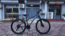 YJL-985山地自行車(chē)高碳鋼山地自行車(chē)變速碟剎 黑綠 26寸 曬單實(shí)拍圖