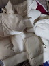 京功少女短外套棉服冬季女短款加厚保暖棉衣時(shí)尚加絨小個(gè)子棉襖 米白色 M 曬單實(shí)拍圖