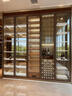 高端定制不銹鋼恒溫酒柜別墅紅酒架洋酒窖裝飾雪茄恒濕玻璃紅酒柜 淺灰色 恒溫酒柜（定制設計圖紙） 曬單實(shí)拍圖