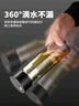 PAKCHOICE茶水分離杯磁彈泡茶磁吸力玻璃水杯子男士雙層防燙便攜車(chē)載耐高溫 曬單實(shí)拍圖