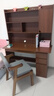 立太（LEADTEK）實(shí)木書(shū)桌學(xué)習桌電腦桌書(shū)柜書(shū)架一體家用小戶(hù)型轉角桌學(xué)生寫(xiě)字桌子 【實(shí)木桌椅組合】120深胡桃色加高款 曬單實(shí)拍圖